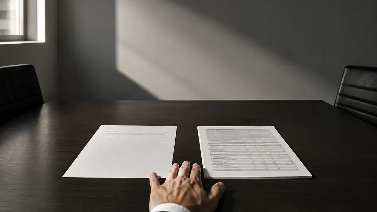 IT procurement professional comparing open source and enterprise software costs on a whiteboard